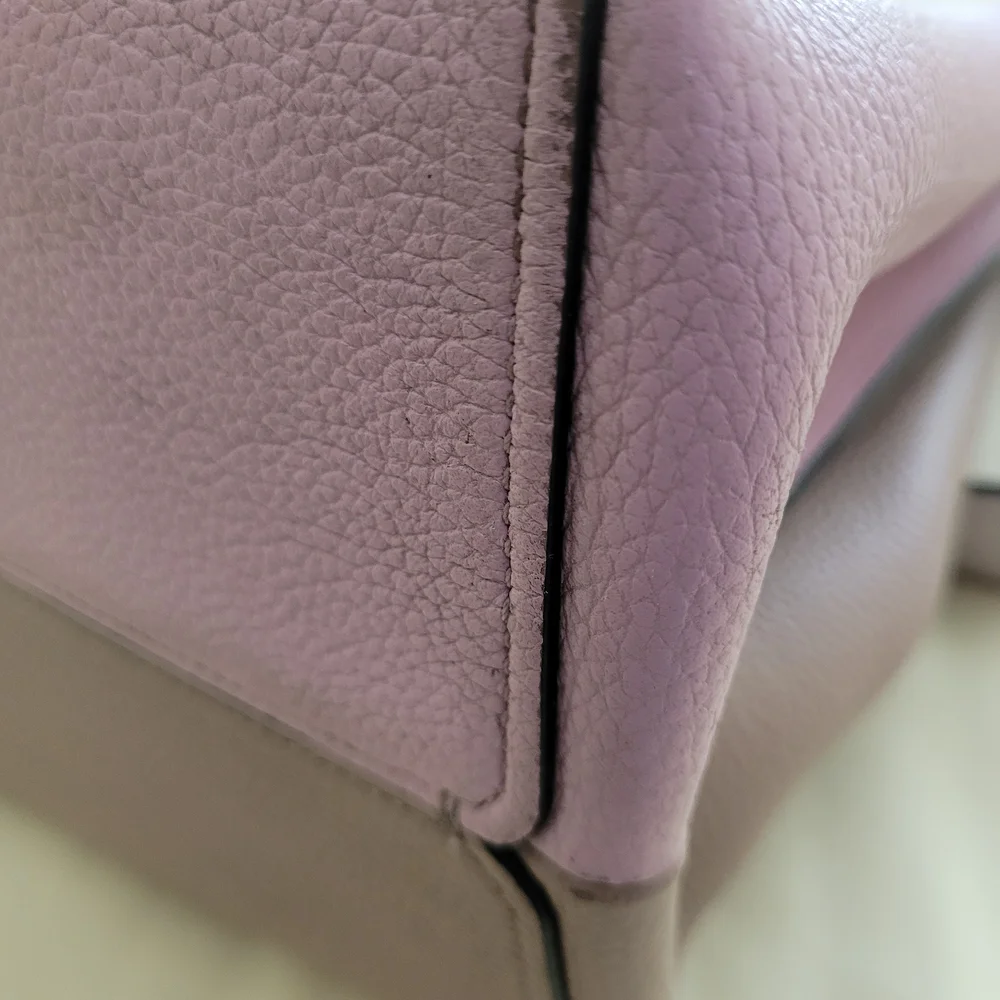 Coach Taupe and Pink Satchel - Picture 5 of 8